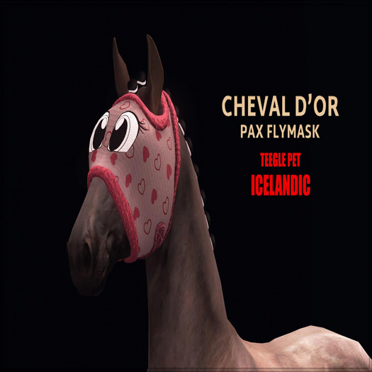 Cheval D'or / Teeglepet Icelandic / Pax Flymask. [HUD]
