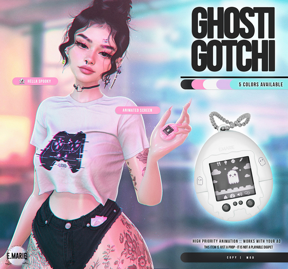 e.marie // ghostigotchi :: white