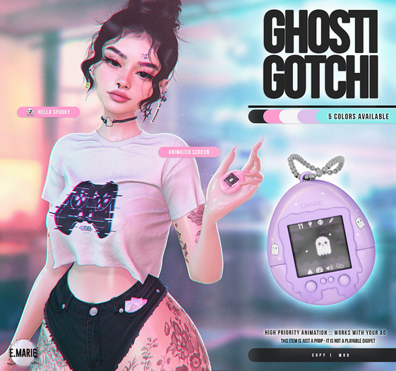 e.marie // ghostigotchi :: purple