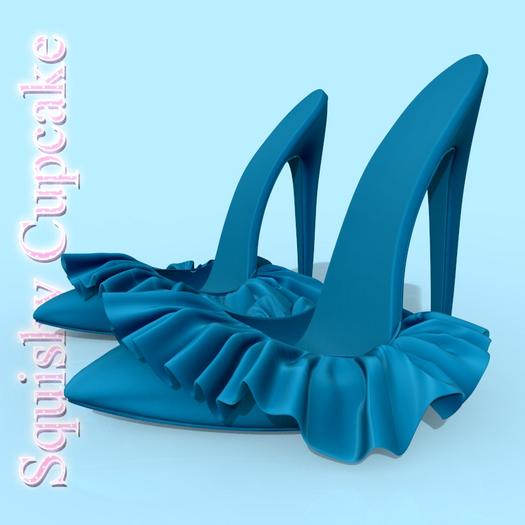 Blue Ruffle HEELS REBORN