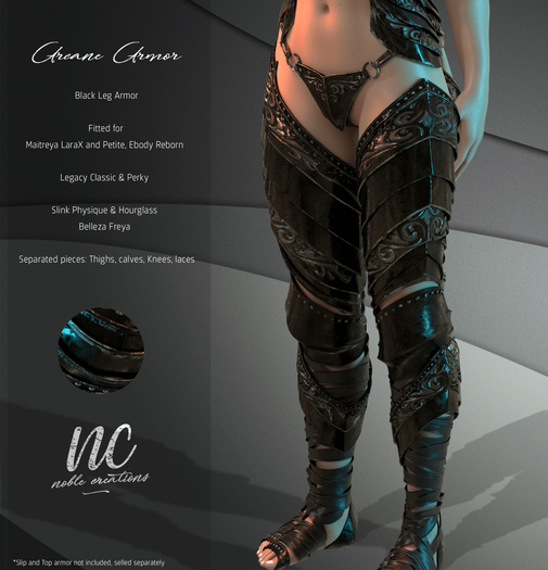 [NC] - Arcane Leg Armor (Black) 