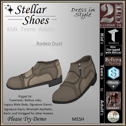 Stellar Shoes [2cute] Rodeo Dust
