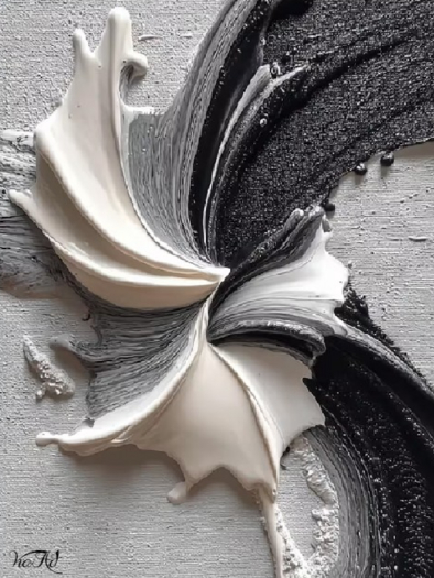 Black and White Abstract Wall Art