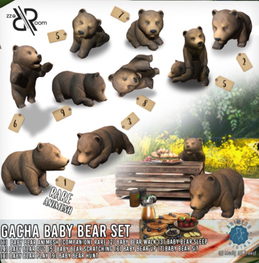 [Rezz Room] Box Baby Bear Animesh (Companion) RARE