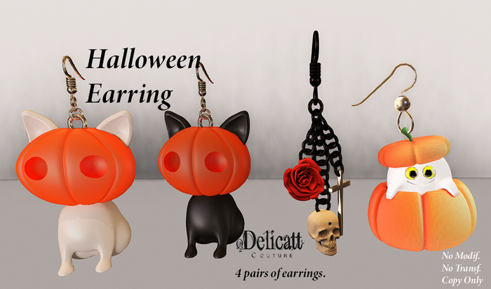 Delicatt Couture - Halloween Earings ♥October 04♥2025♥