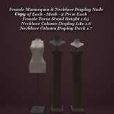 Female Mannequin & Necklace Display Nude1