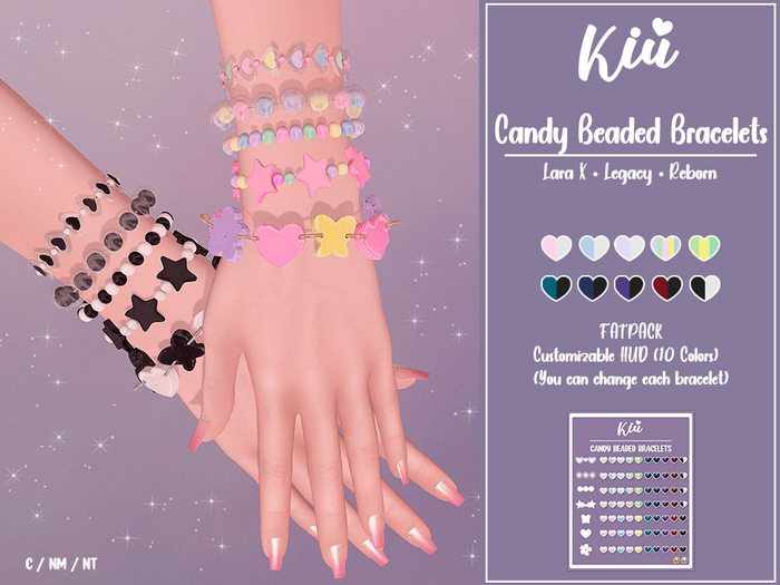 *>Kiu<* - Candy Beaded Bracelets_Fatpack 