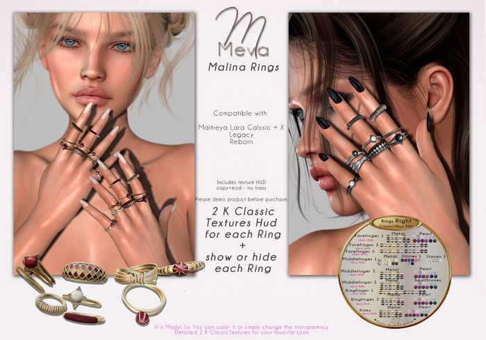 Meva Malina Rings 