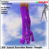 *FD* Astral Traveller Boots [Boxed] Purple