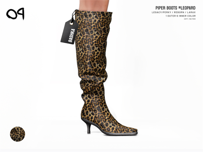 Orphic x Bashka - Piper Boots (Leopard)
