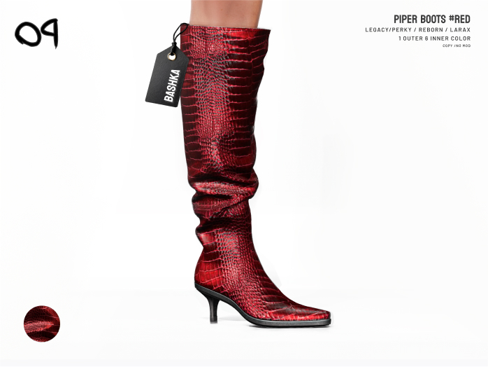 Orphic x Bashka - Piper Boots (Red)