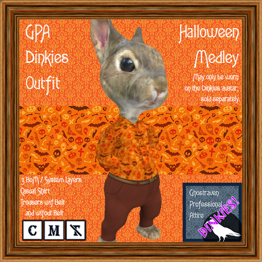 GPA Dinkies Outfit BOM - Halloween Medley Print
