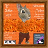 GPA Dinkies Outfit BOM - Halloween Medley Print
