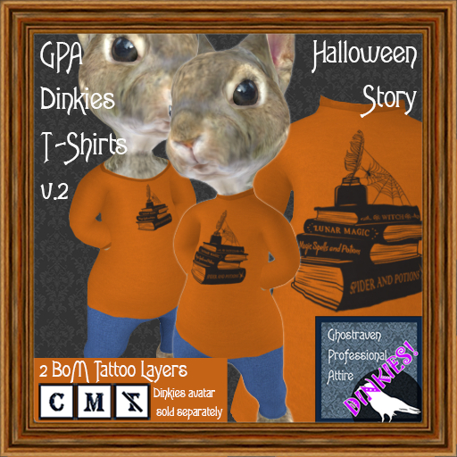 GPA Dinkies T-Shirt BOM - Halloween Story Print v.2