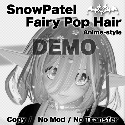 DEMO SnowPastel - Fairy Pop Hair (Anime-Style / Pastel Pack)