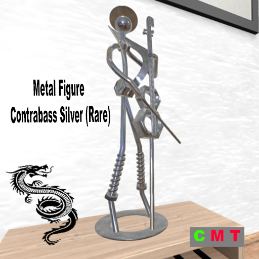 Metal Figure Contrabass Silver (Rare)