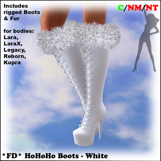 *FD* HoHoHo Boots [Boxed] White