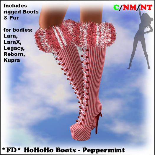 *FD* HoHoHo Boots [Boxed] Peppermint