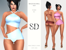 S/D Ringed Bathing Suit in Ice (BOM, Classic, Omega)