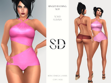 S/D Ringed Bathing Suit in Fushsia (BOM, Classic, Omega)