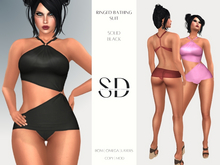 S/D Ringed Bathing Suit in Black (BOM, Classic, Omega)
