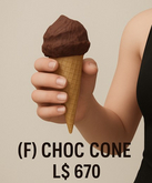 (F) Choc Cone Chocolate Ice Cream Cone with Hand-Hold & Eating Animation – Copy/Transfer