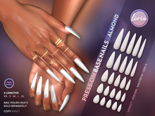 LIVIA Press-On Base Nails [Almond]