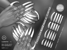 LIVIA Press-On Base Nails [Curved] DEMO