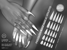 LIVIA Press-On Base Nails [Stiletto] DEMO