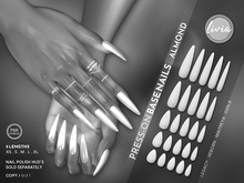 LIVIA Press-On Base Nails [Almond] DEMO