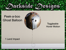 Peek-a-boo Ghost Balloon