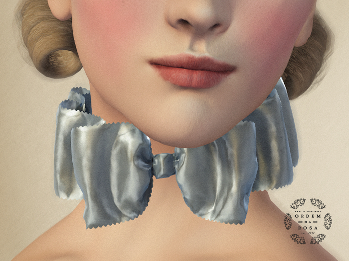Ordem da Rosa - 18th Century Ribbon Choker - Silk (NOT RIGGED) 