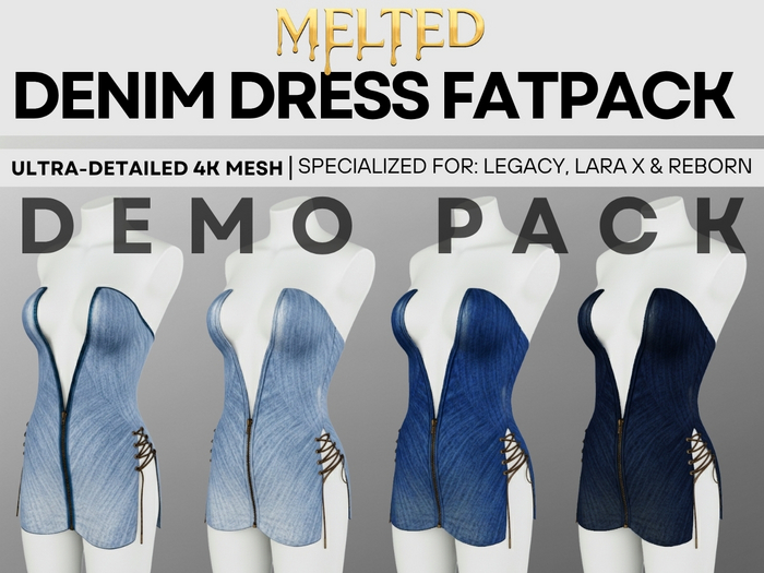 DEMO - Denim Mini Dress Fatpack [MELTED]