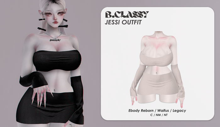B.CLASSY - JESSI OUTFIT - GRAY