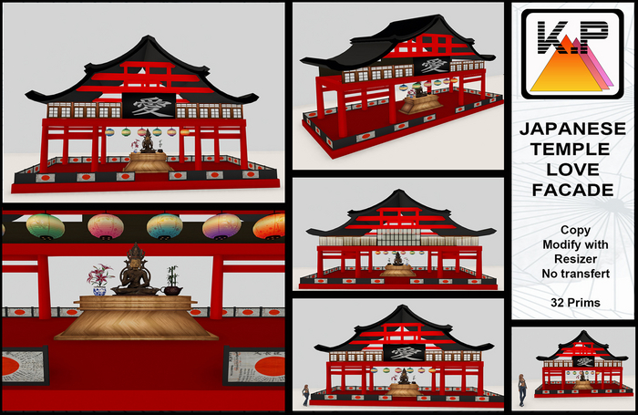 JAPANESE temple love facade