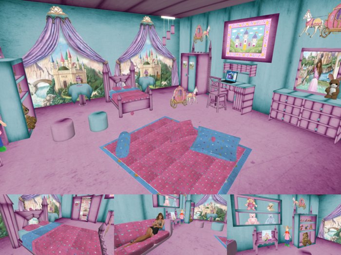 PROMOCION 75% OFF CHILDREN BEDROOM "PURPLE PRINCESS"