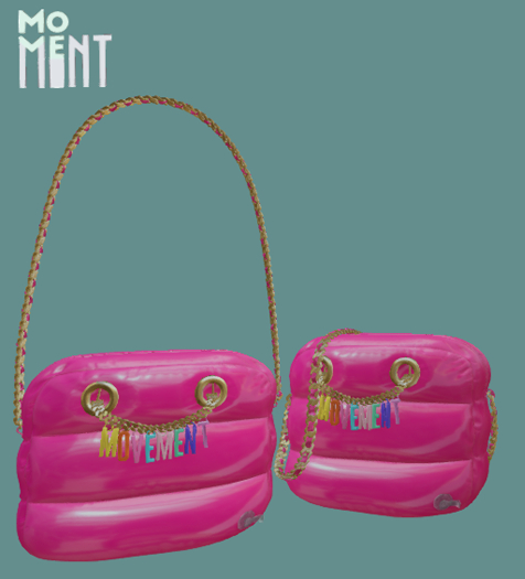 MOVEMENT - Inflatable bag - HOT PINK WEAR ME TO UNPACK*