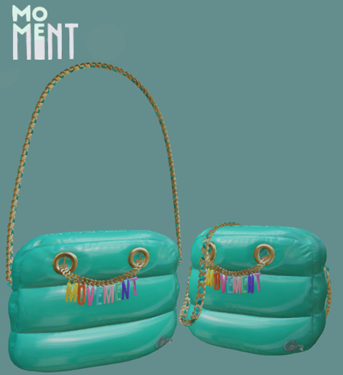 MOVEMENT - Inflatable bag - GREEN WEAR ME TO UNPACK*