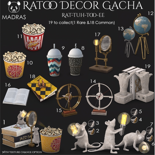 17 MADRAS Magnification Lense Decor