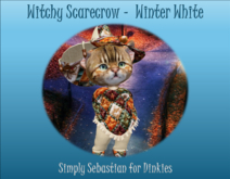 Witchy Scarecrow - Winter White