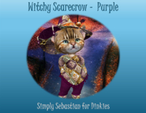 Witchy Scarecrow - Purple