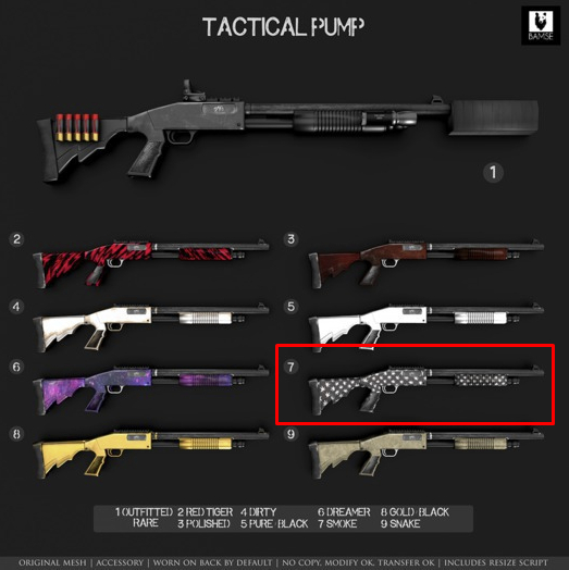 7. :BAMSE: Tactical Pump - Smoke