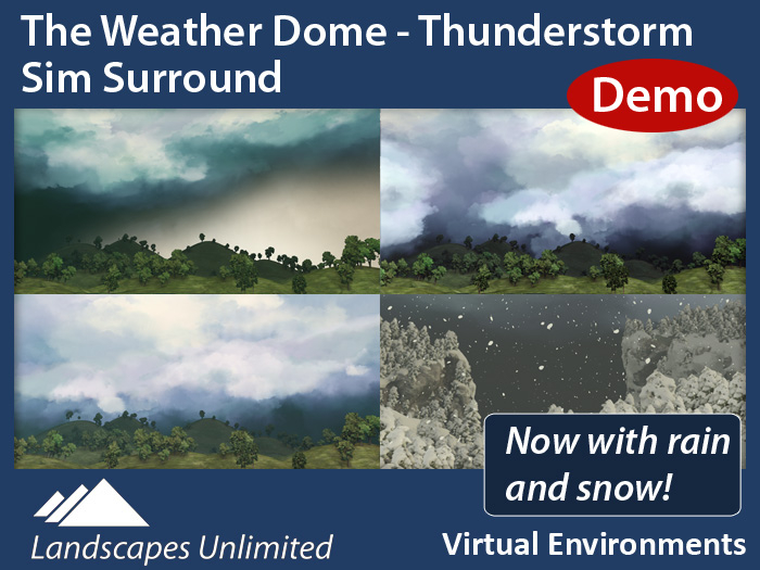 [DEMO] The Weather Dome - Thunderstorm - Sim Surround