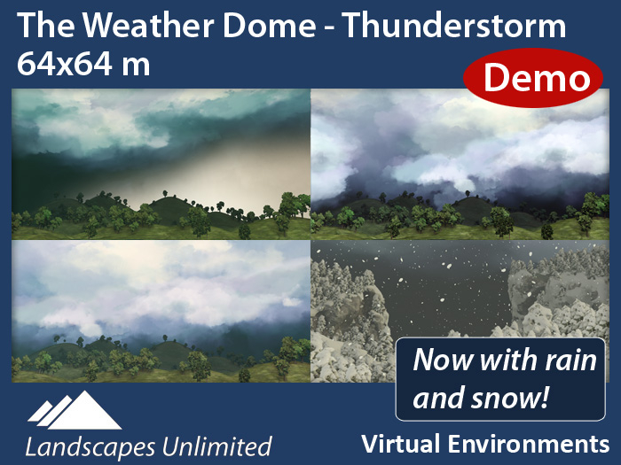 [DEMO] The Weather Dome - Thunderstorm - 64x64m