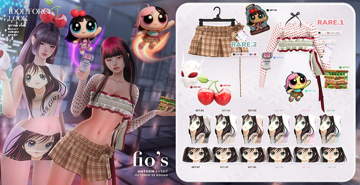 .:Fio's - Idol Force Look GACHA - set4 (legacy):.