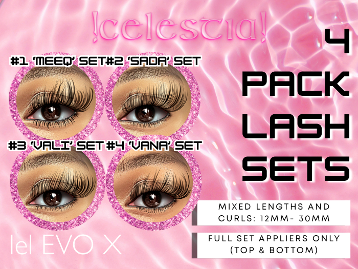 !CELESTIA! 4PK EVOX LASHES UNPACKER