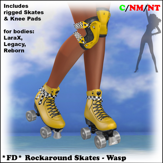 *FD* Rockaround Skates [Boxed] Wasp