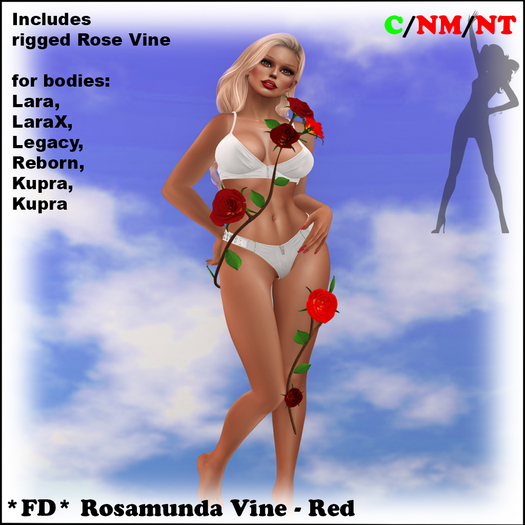 *FD* Rosamunda Vine Accessory [Boxed] Red