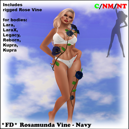 *FD* Rosamunda Vine Accessory [Boxed] Navy