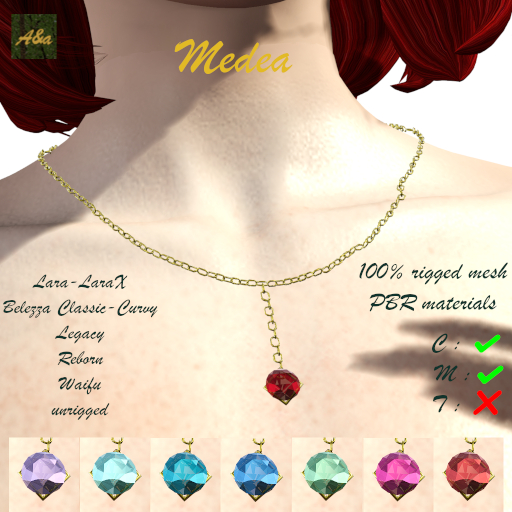 [A&a] Medea Necklace Fitted mesh PBR  Demo